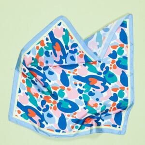 A218-E • Bold Abstract Leopard Silky Bandana Scarf